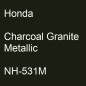 Preview: Honda, Charcoal Granite Metallic, NH-531M.